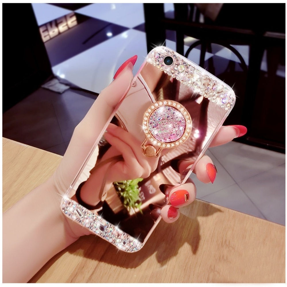Diamond Bling with Kickstand Mirror case cover